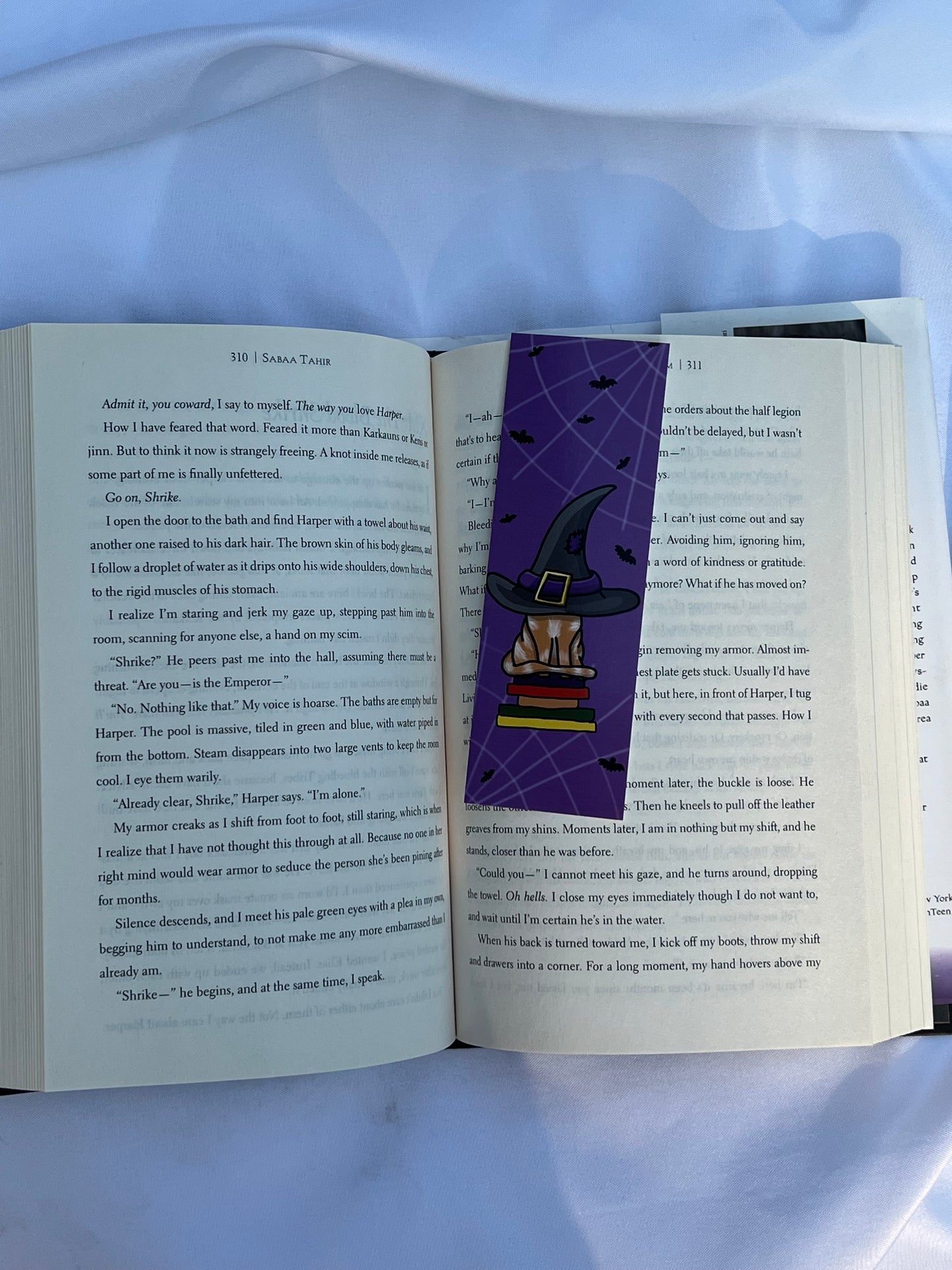 Halloween Cat Wearing a Hat Bookmark