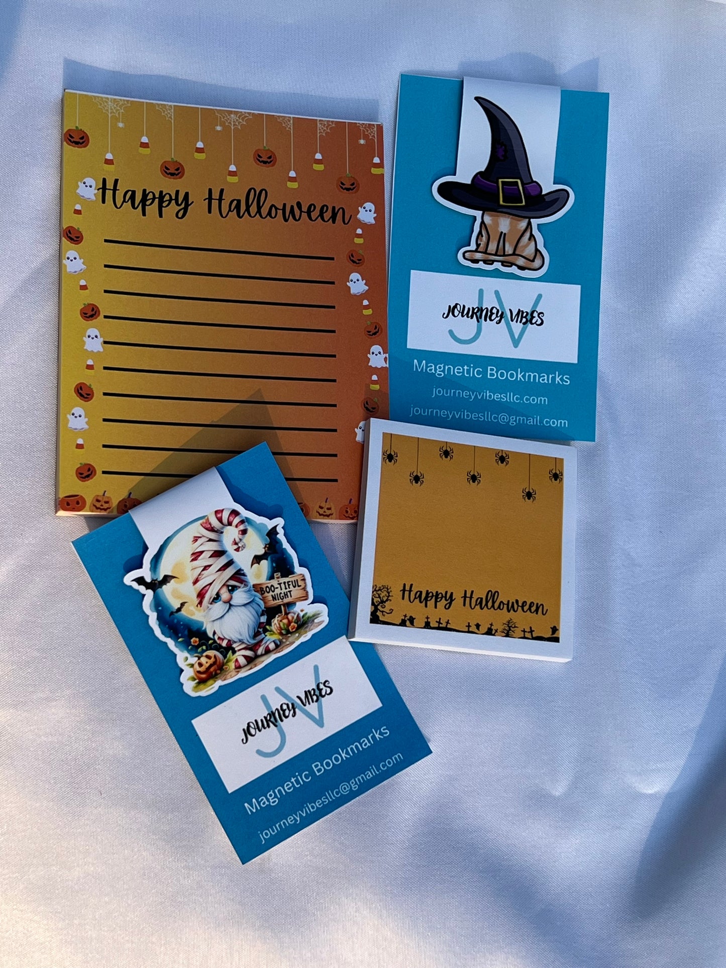 Halloween Box 2024 Notepads sticky notes 2 magnectic bookmarks