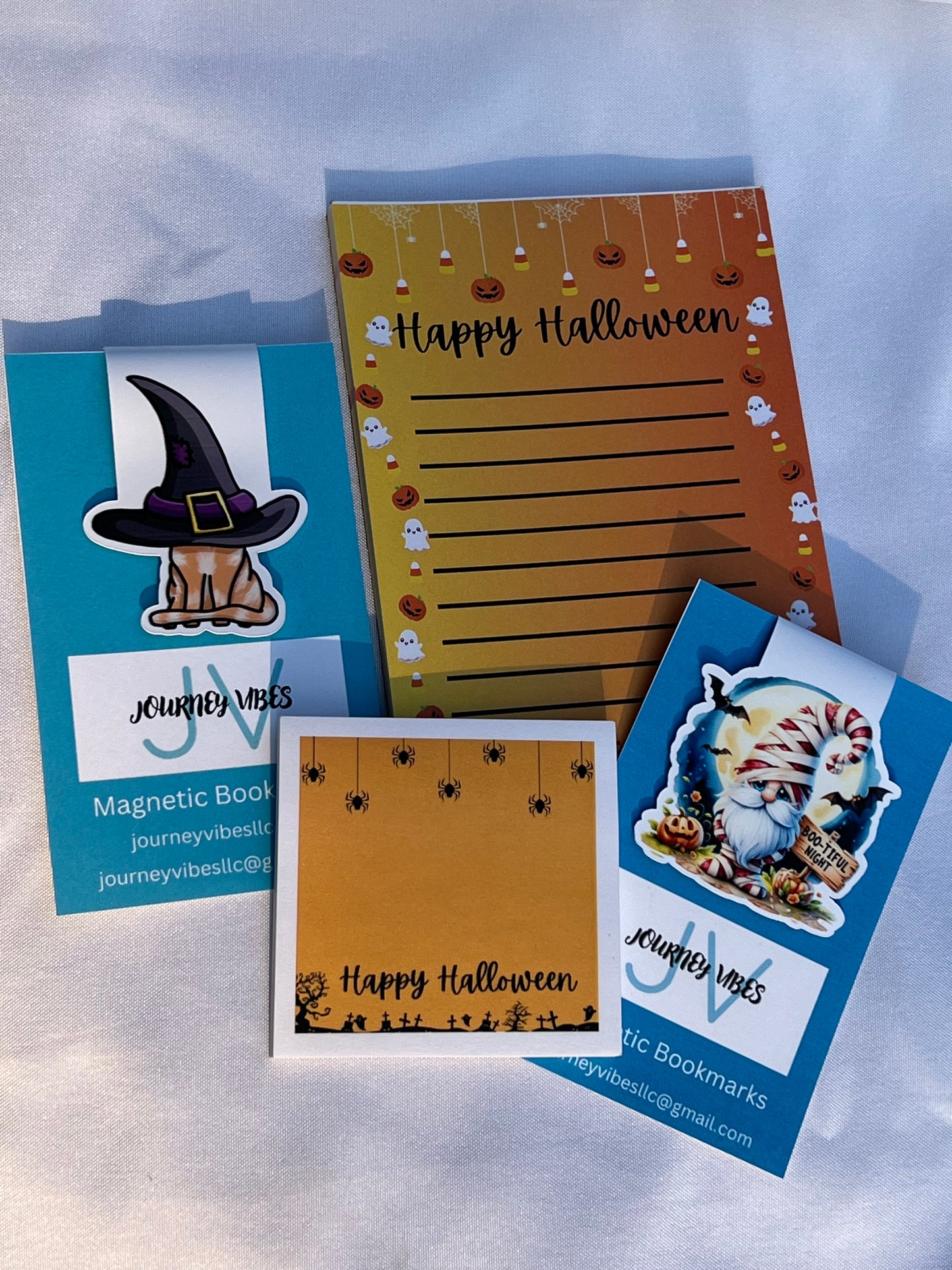 Halloween Box 2024 Notepads sticky notes 2 magnectic bookmarks