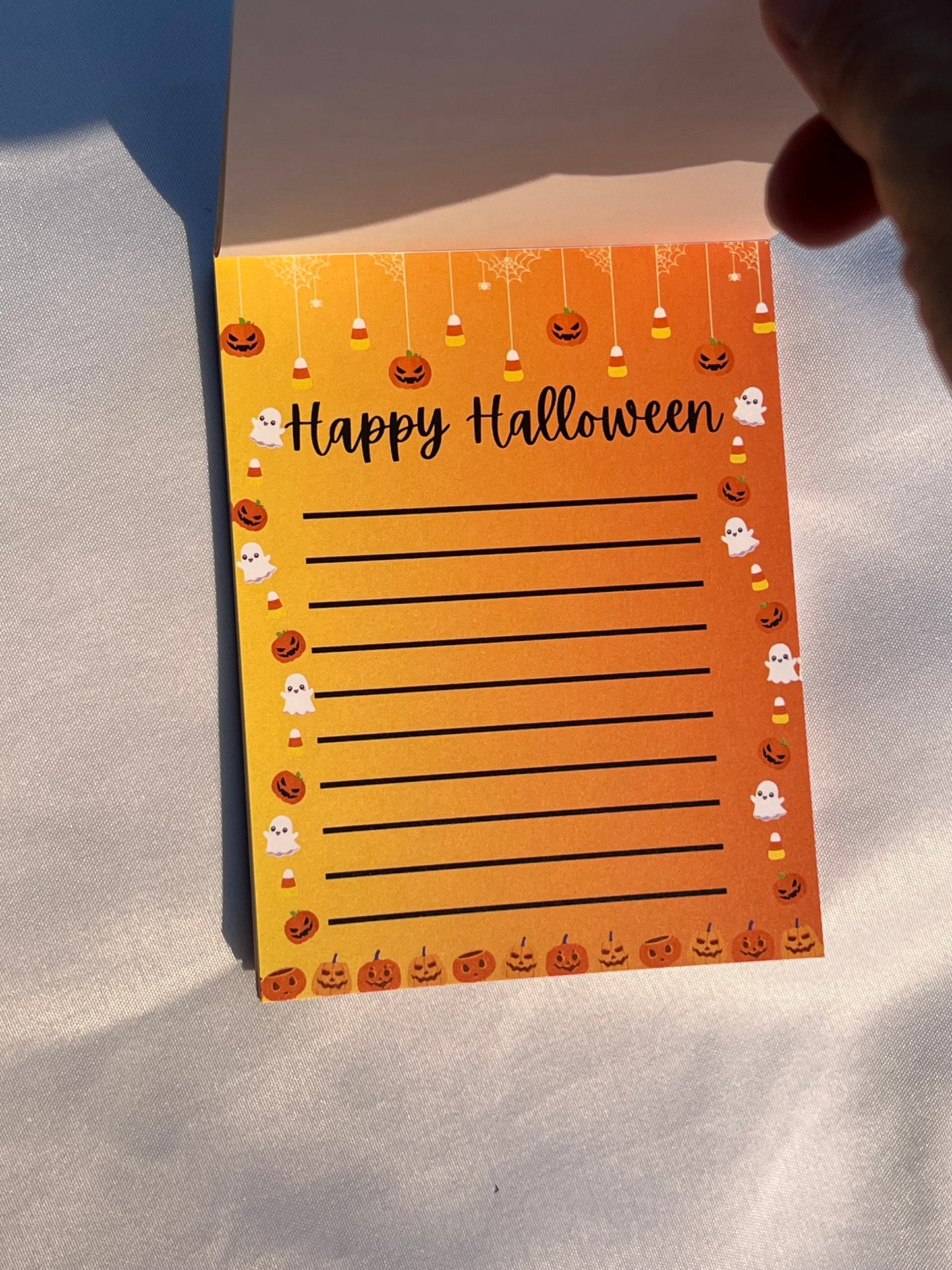 Halloween Box 2024 Notepads sticky notes 2 magnectic bookmarks