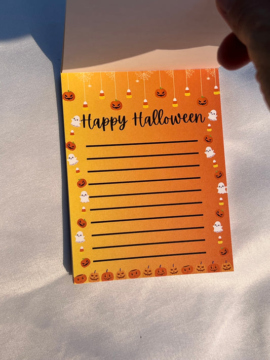 Halloween 2024 Notepads - Ghosts & Pumpkins